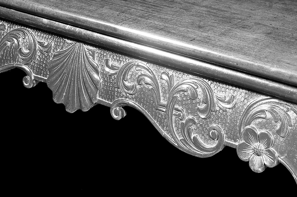 George III kart tablosunun detayı, c.1765 (maun) by Irish School