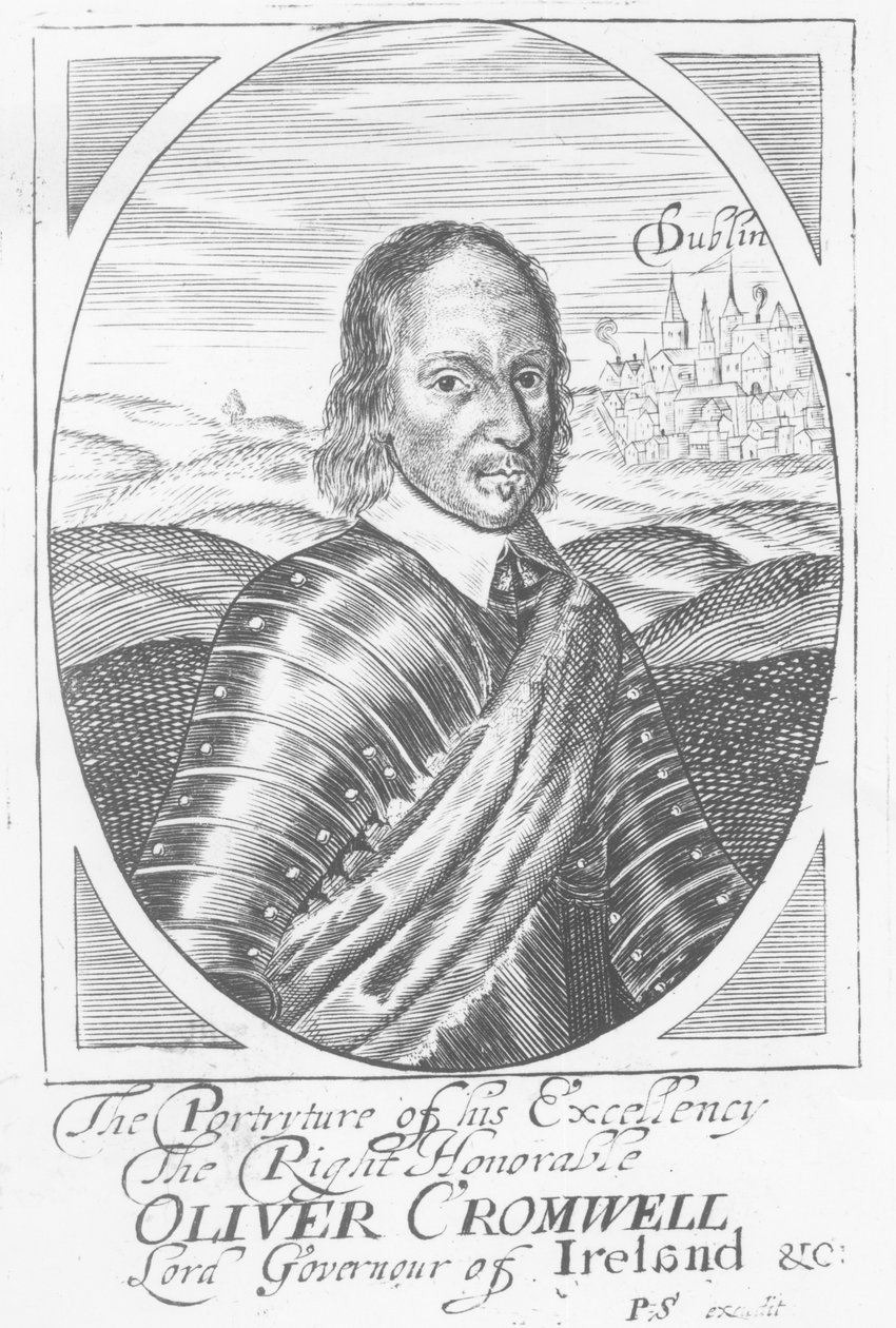 Oliver Cromwell (1599-1658) c.1650 by Irish School