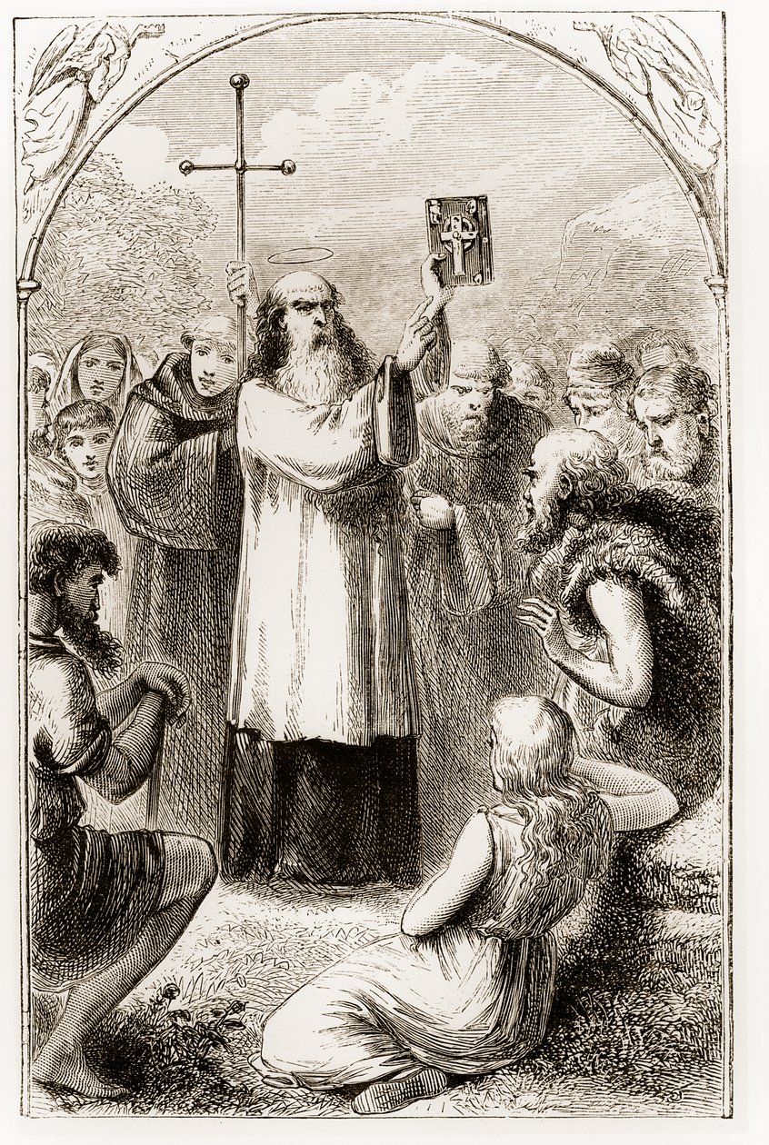 St. Patrick İrlanda halkına, Mary Cusack (1829-99) tarafından yazılan Trias Thaumaturga