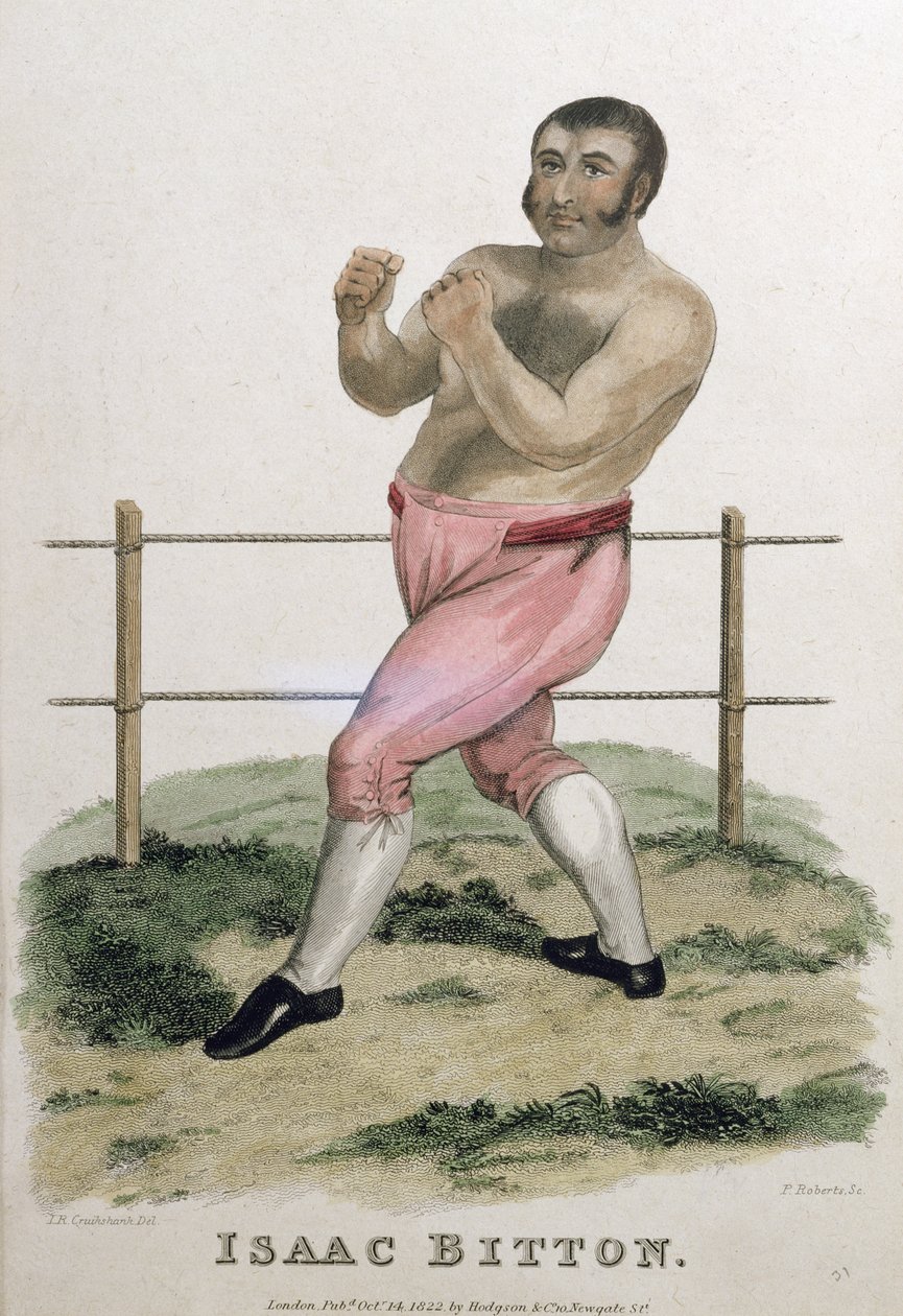 P. Roberts tarafından kazınmış Isaac Bitton, 1822