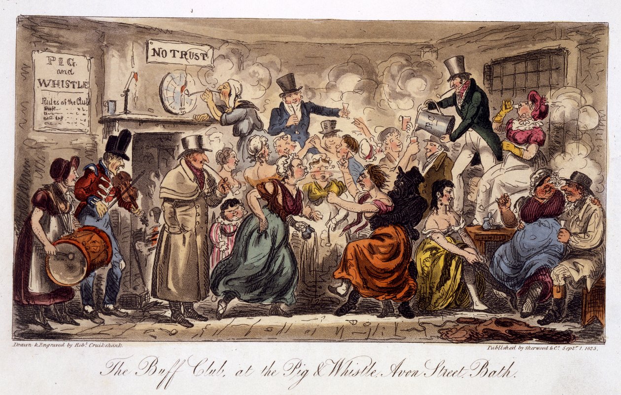The Buff Club at the Pig and Whistle, Avon Street, Bath, The English Spy, pub