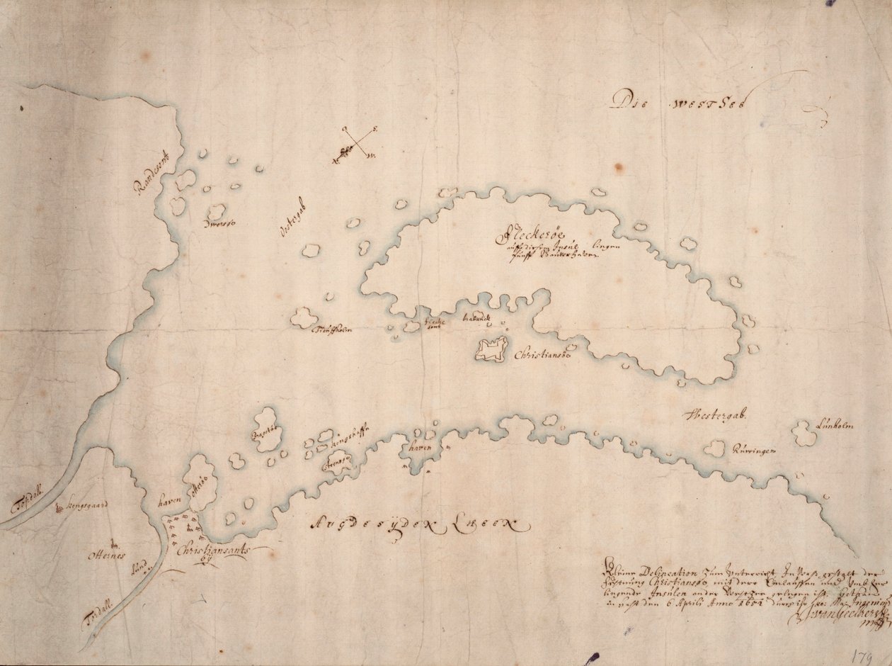 Christiansøe kalesinin şekline ilişkin dersler için küçük bir açıklama by Isaac van Geelkerck