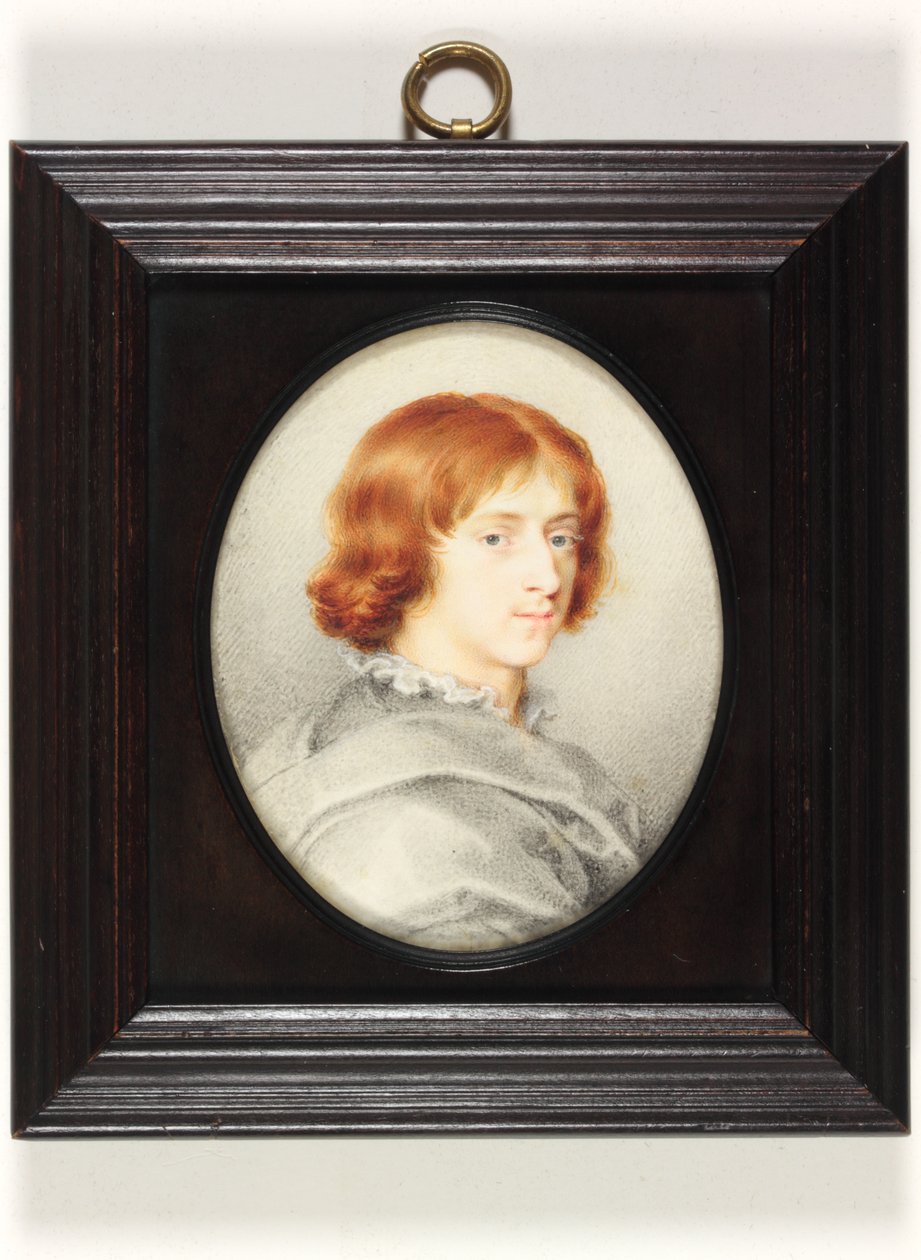 Geleneksel olarak Genç Isaac Oliver, Ressamın Oğlu olarak tanımlanan genç bir Beyefendi (parşömen üzerine suluboya) by Isaac (attr. to) Oliver