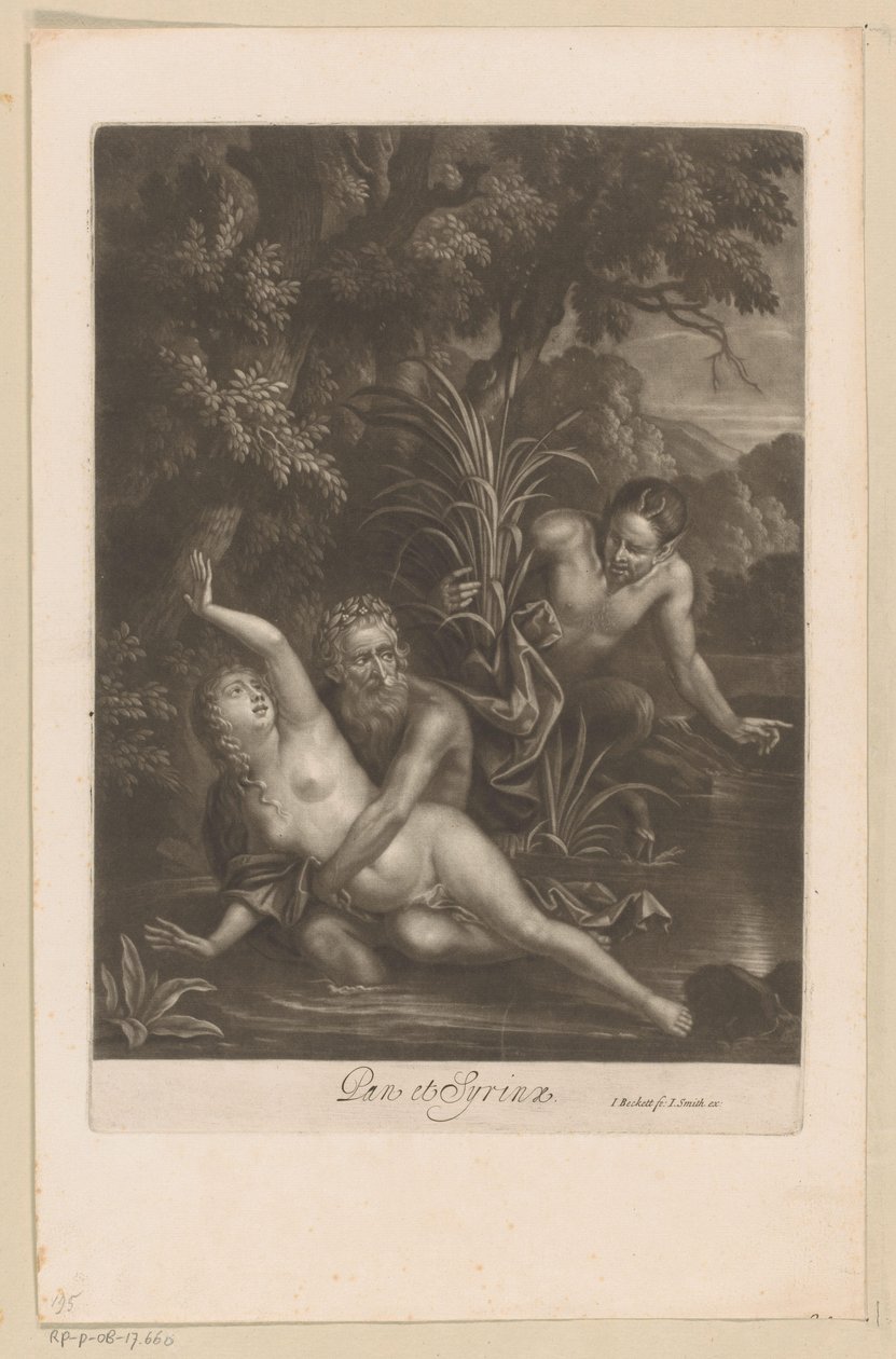 Pan en Syrinx Pan et Syrinx (nesne üzerindeki başlık) by Isaac Beckett
