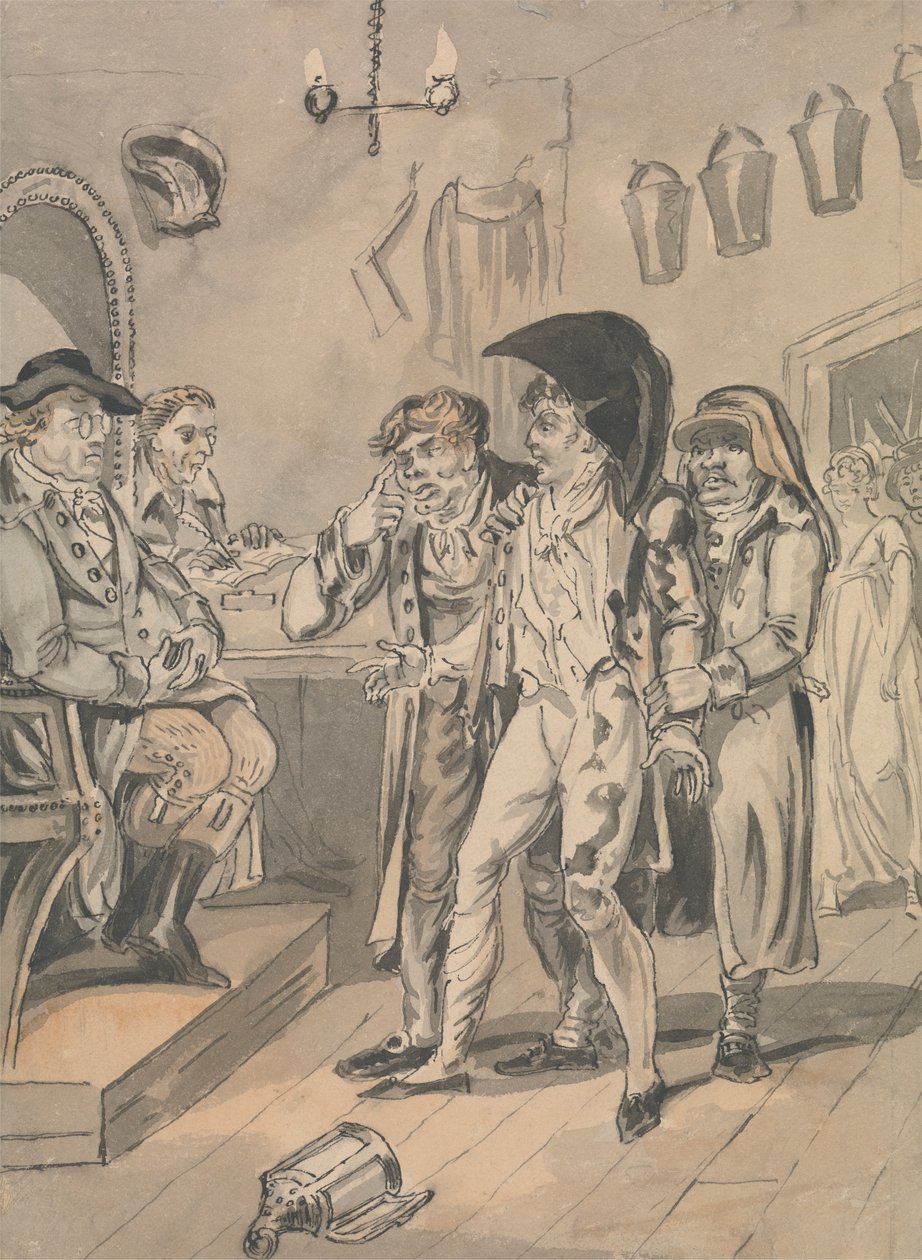 Yargıç huzurunda by Isaac Cruikshank