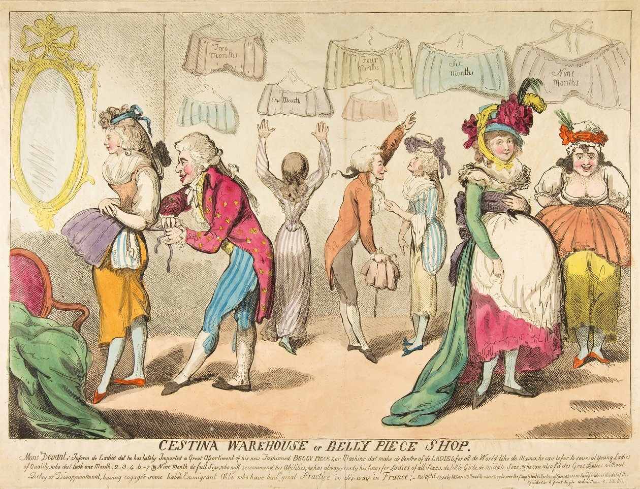 Cestina Depo veya Belly Piece Shop, pub. 1793 by Isaac Cruikshank