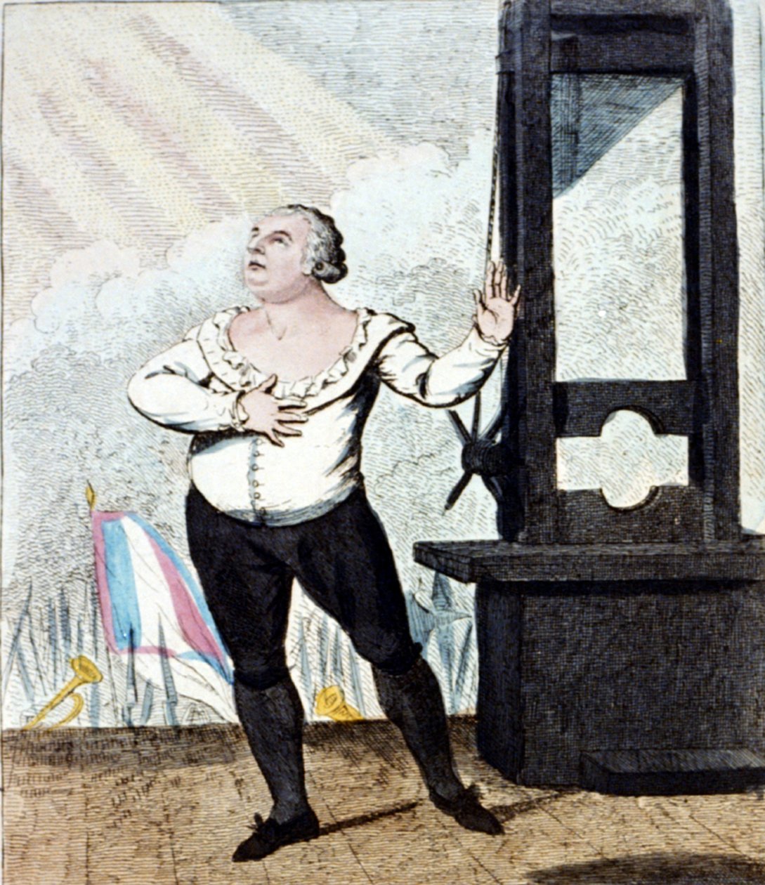 Fransa Kralı XVI. by Isaac Cruikshank