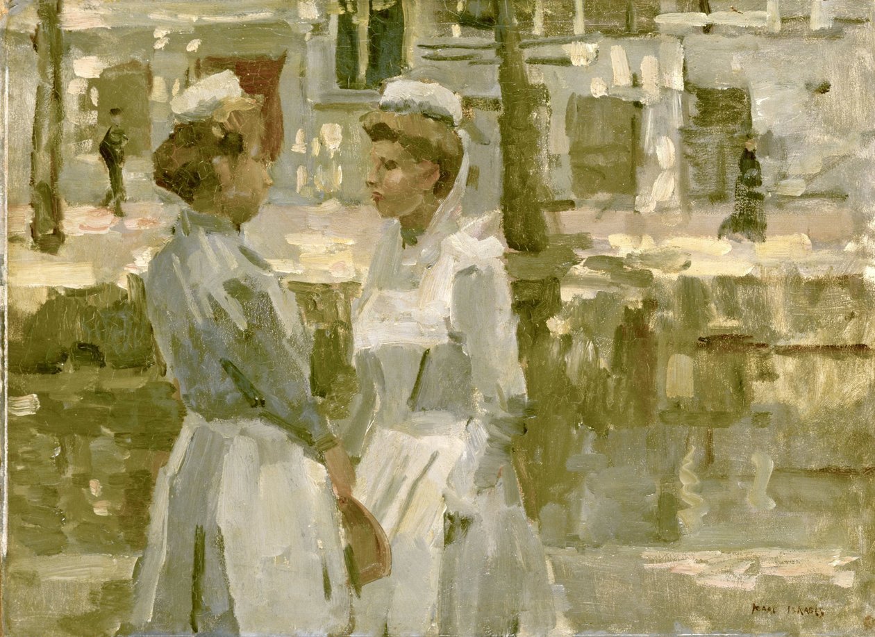 Amsterdam Ev Hizmetçileri by Isaac Israels
