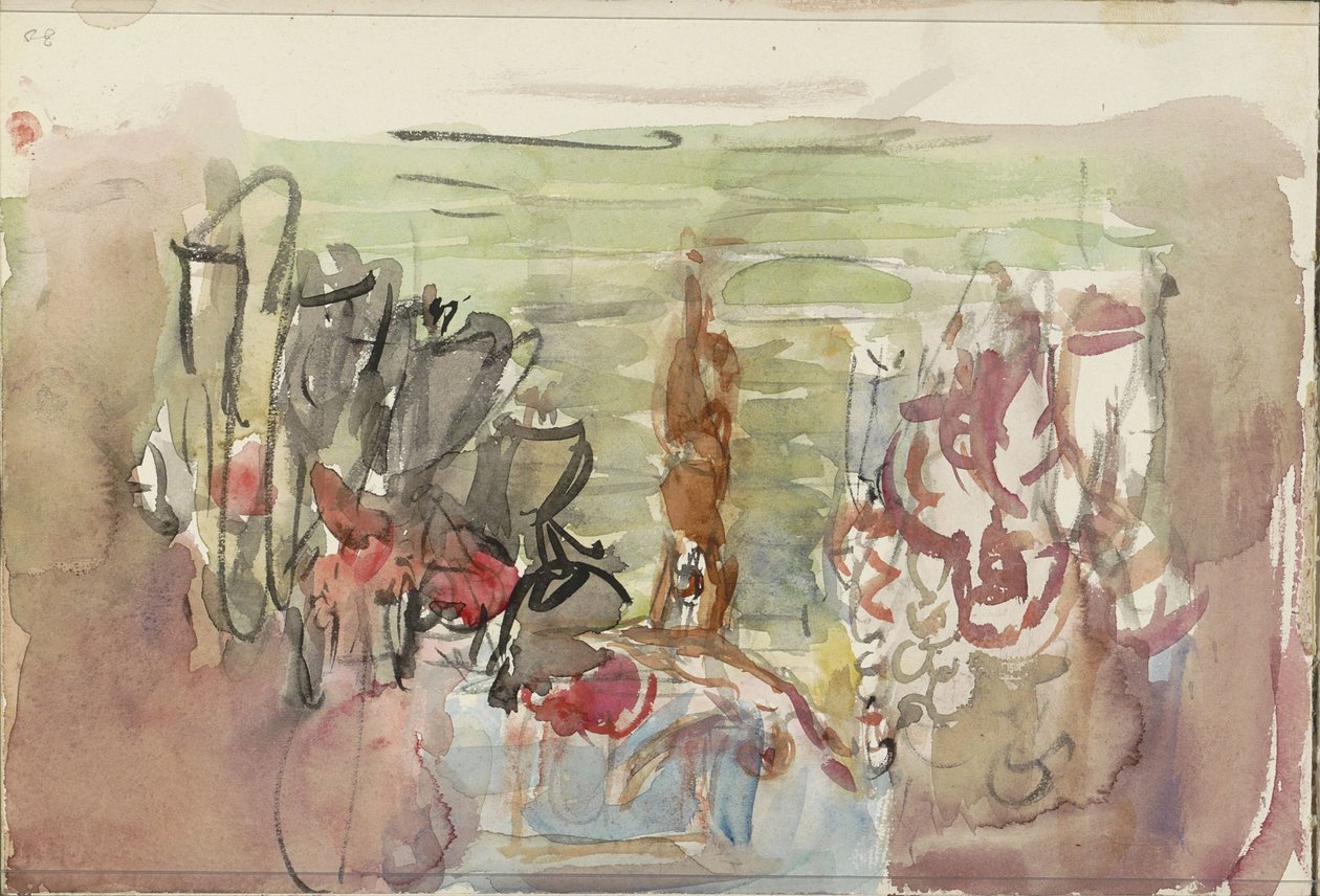 Sanatçılar sahnede by Isaac Israels