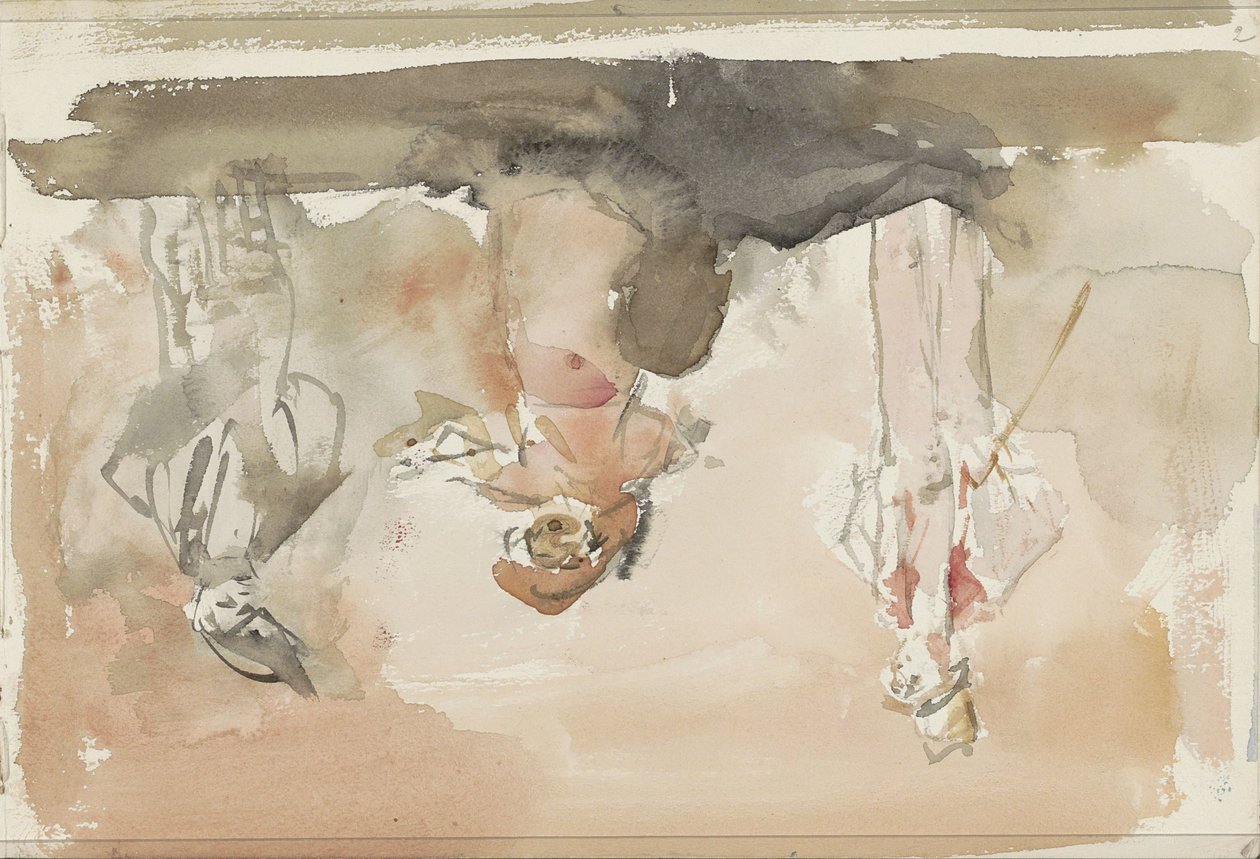 Sahnede üç sanatçı by Isaac Israels