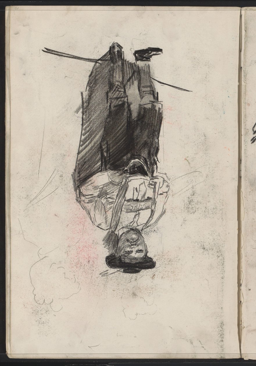 Bavyera kostümlü ayakta adam by Isaac Israels