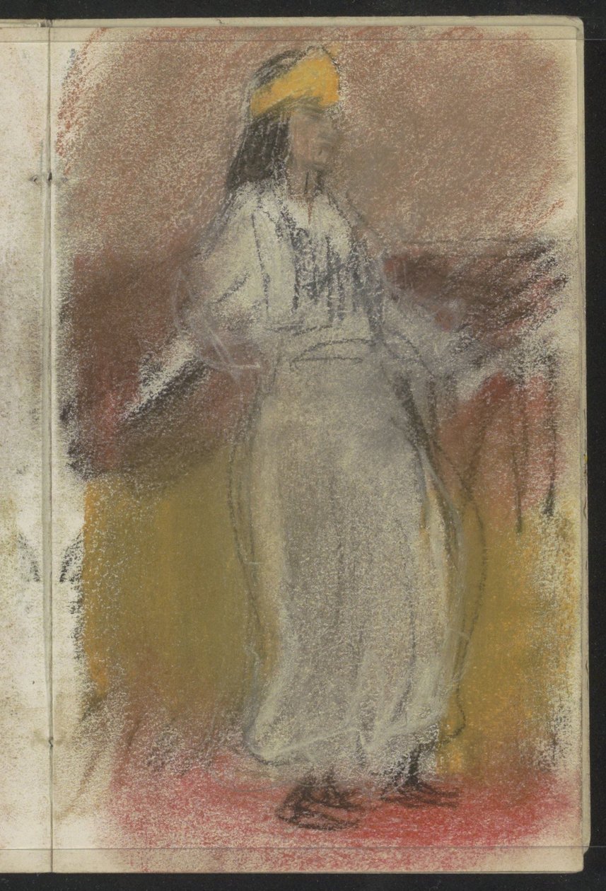 Oryantal giysiler içinde duran kadın by Isaac Israels