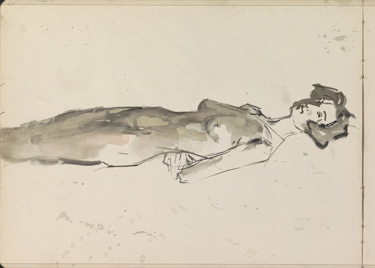 Çıplak Kadın Ayakta by Isaac Israels