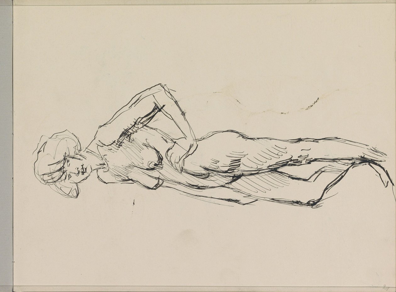 Çıplak Kadın Ayakta by Isaac Israels