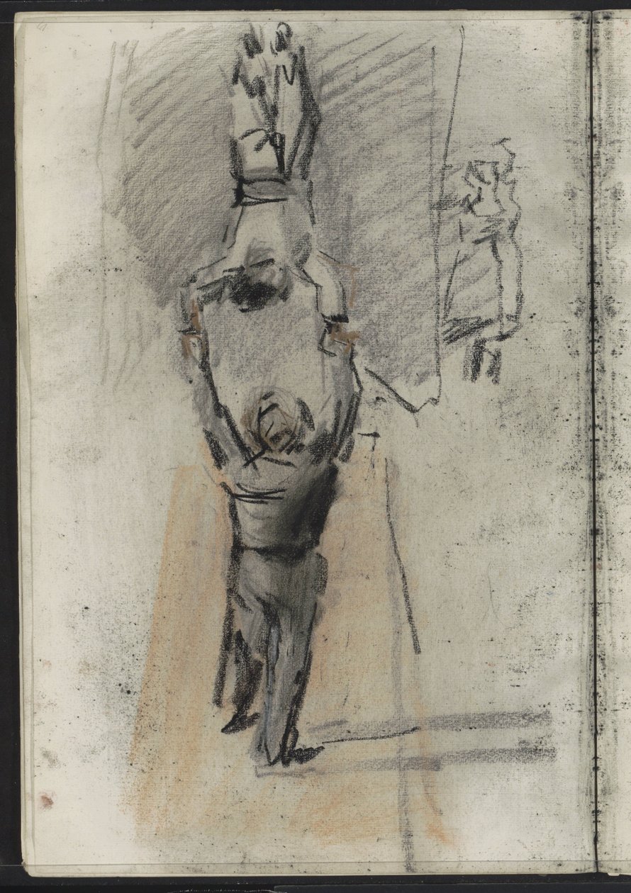 İki akrobat, muhtemelen sahnede by Isaac Israels
