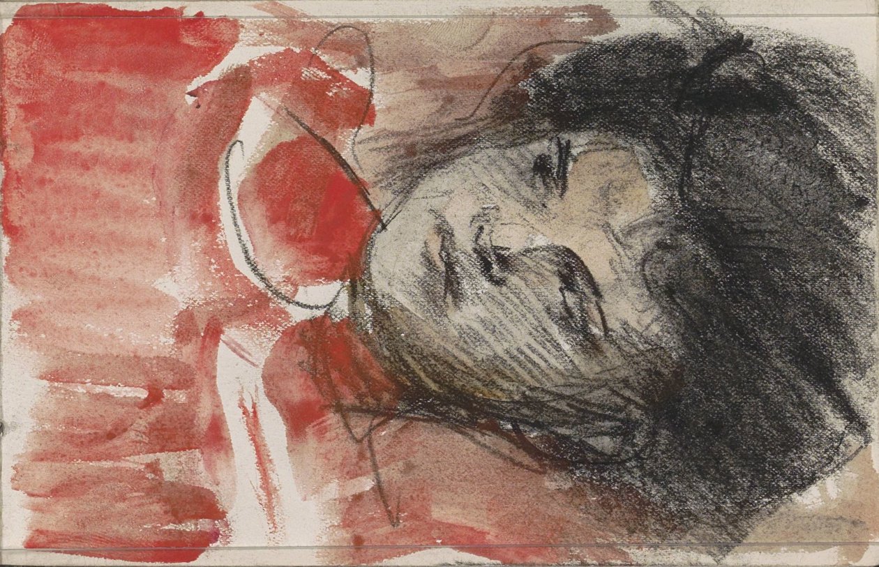 Kadının başı, sola bakıyor by Isaac Israels