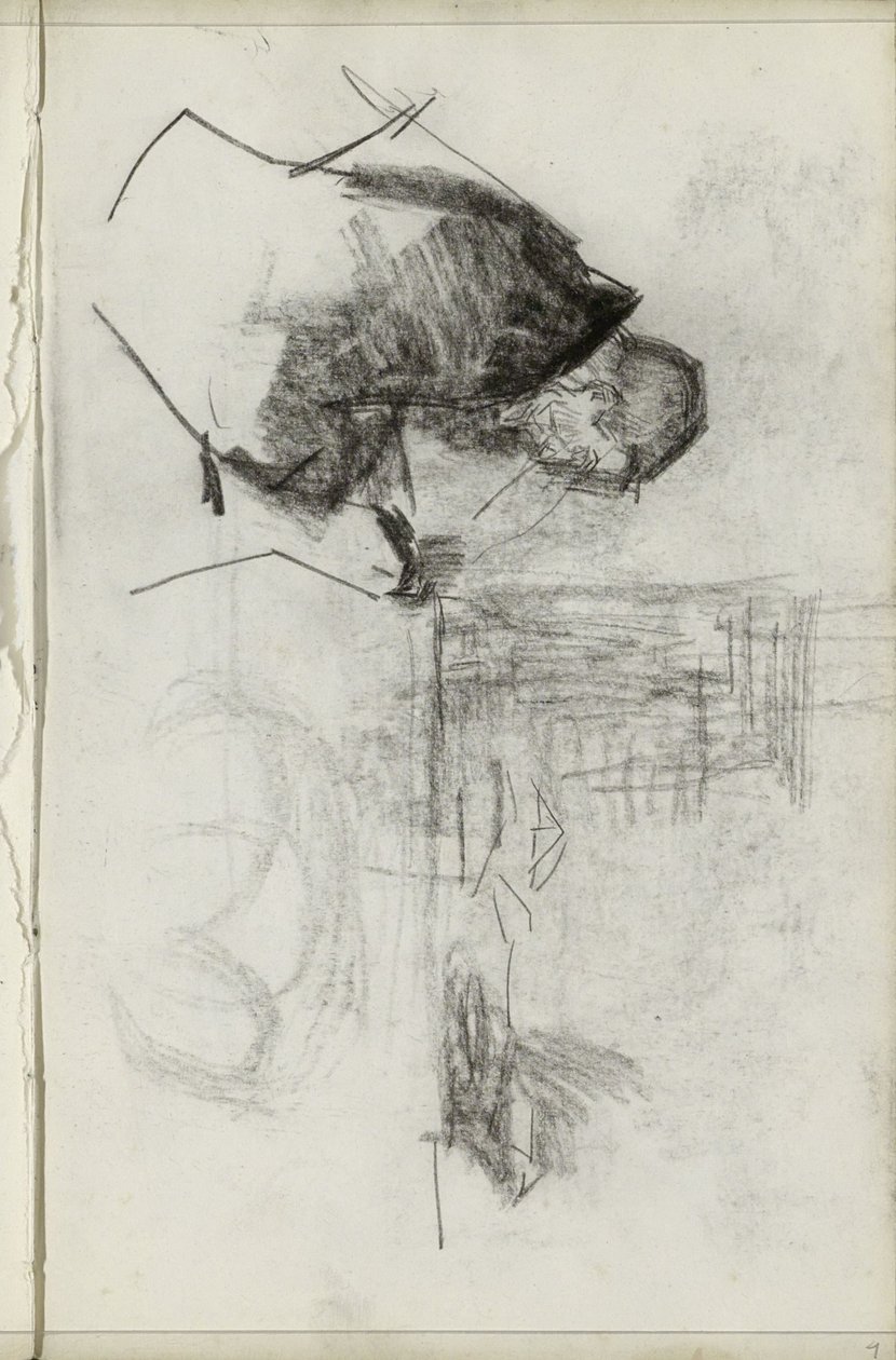 Oturan adam, profilde by Isaac Israels