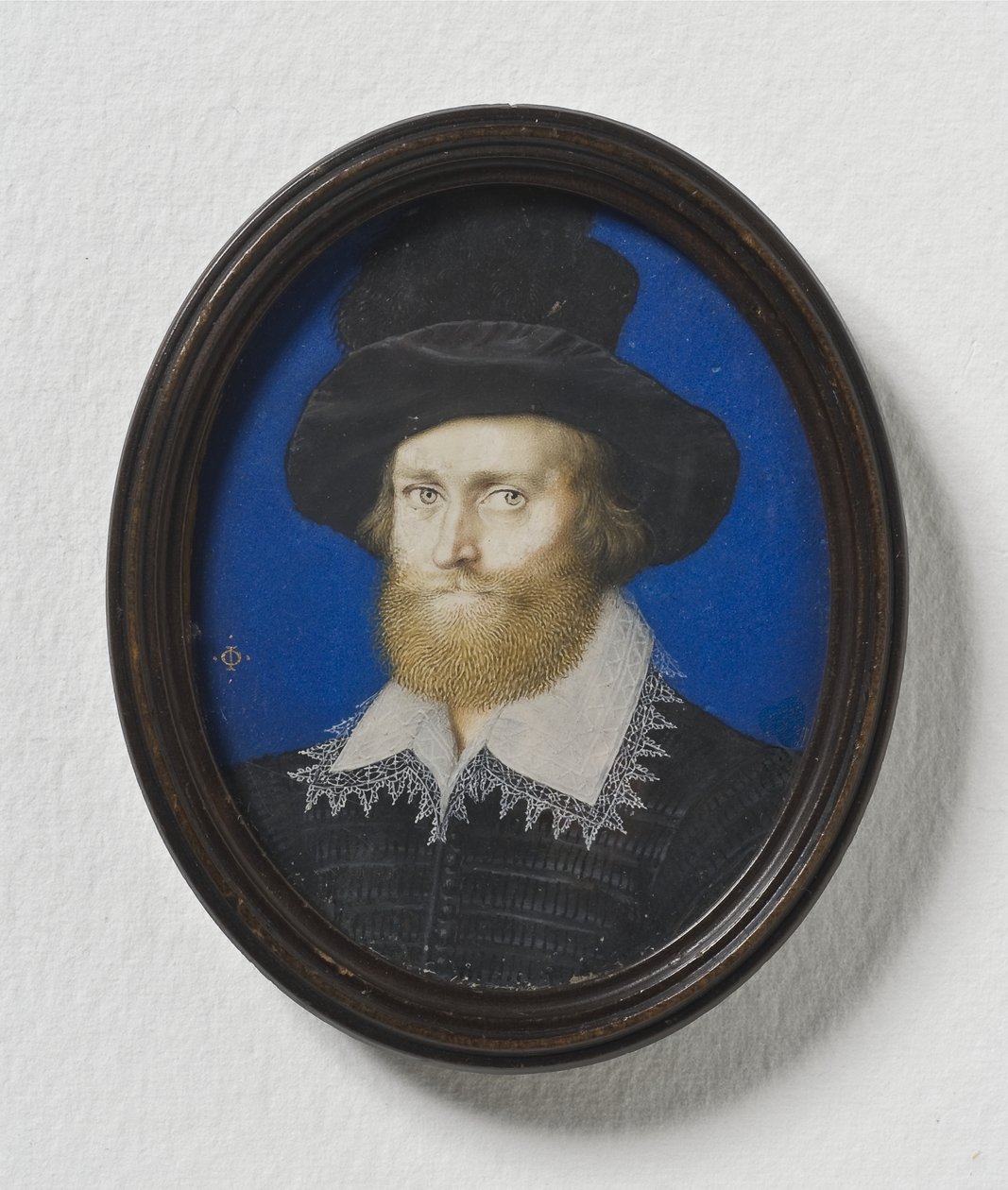 Amiral George Clifford, Cumberland 3. Earl, c.1600 (parşömen üzerine suluboya) by Isaac Oliver