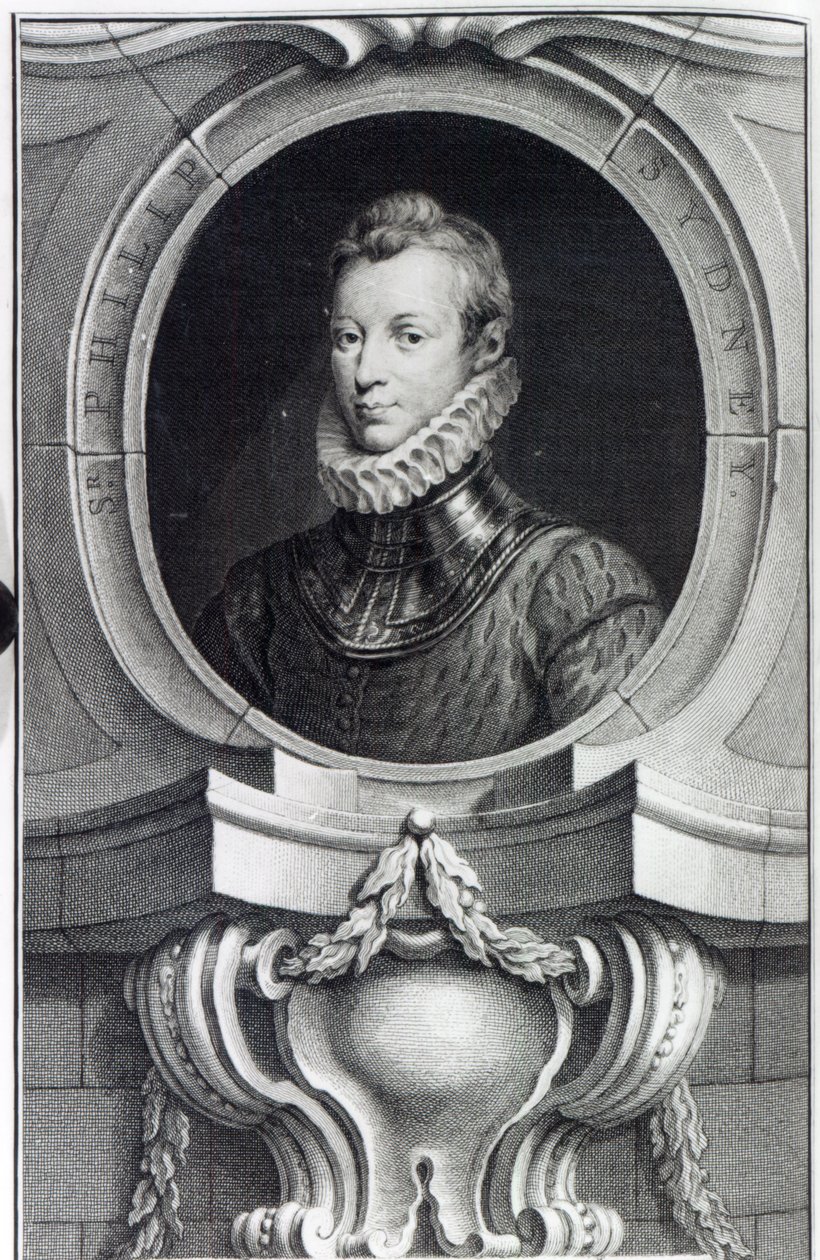 Sir Philip Sidney, Jacobus Houbraken tarafından oyulmuş, 1743 by Isaac Oliver