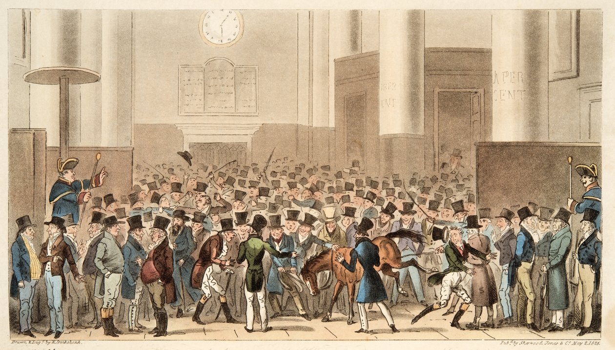 Bulls and Bears in High Bustle veya Billy Wrights Poney, The English Spy, pub