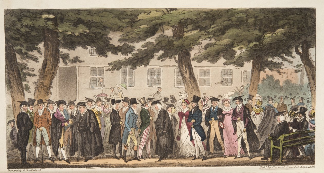 Gösteri Sunday, A View in the Broad Walk, Christ Church Meadows, Oxford, The English Spy, pub