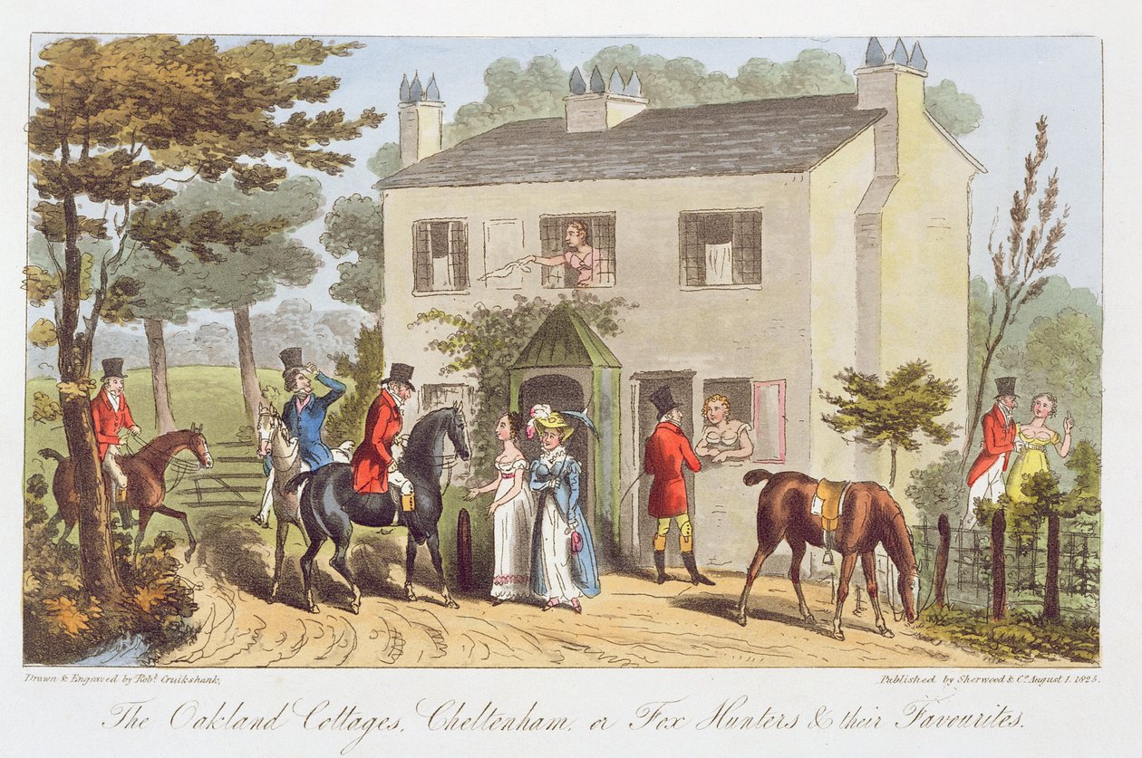 Oakland Kulübeleri, Cheltenham veya Fox Avcıları ve Favorileri, Charles Westmacott tarafından 