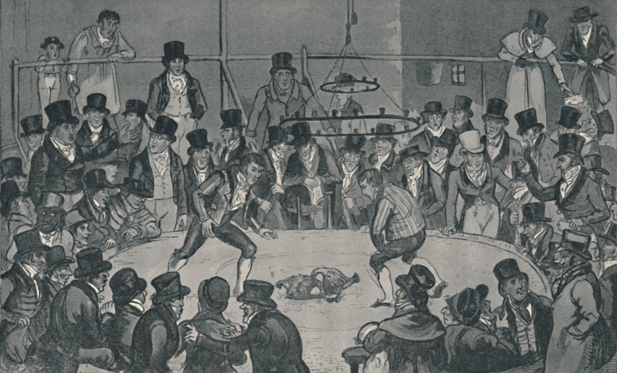 Kraliyet Kokpitinde, 1821, 1920. Sanatçılar: Isaac Robert Cruikshank, George Cruikshank. by Isaac, Robert and George Cruikshank