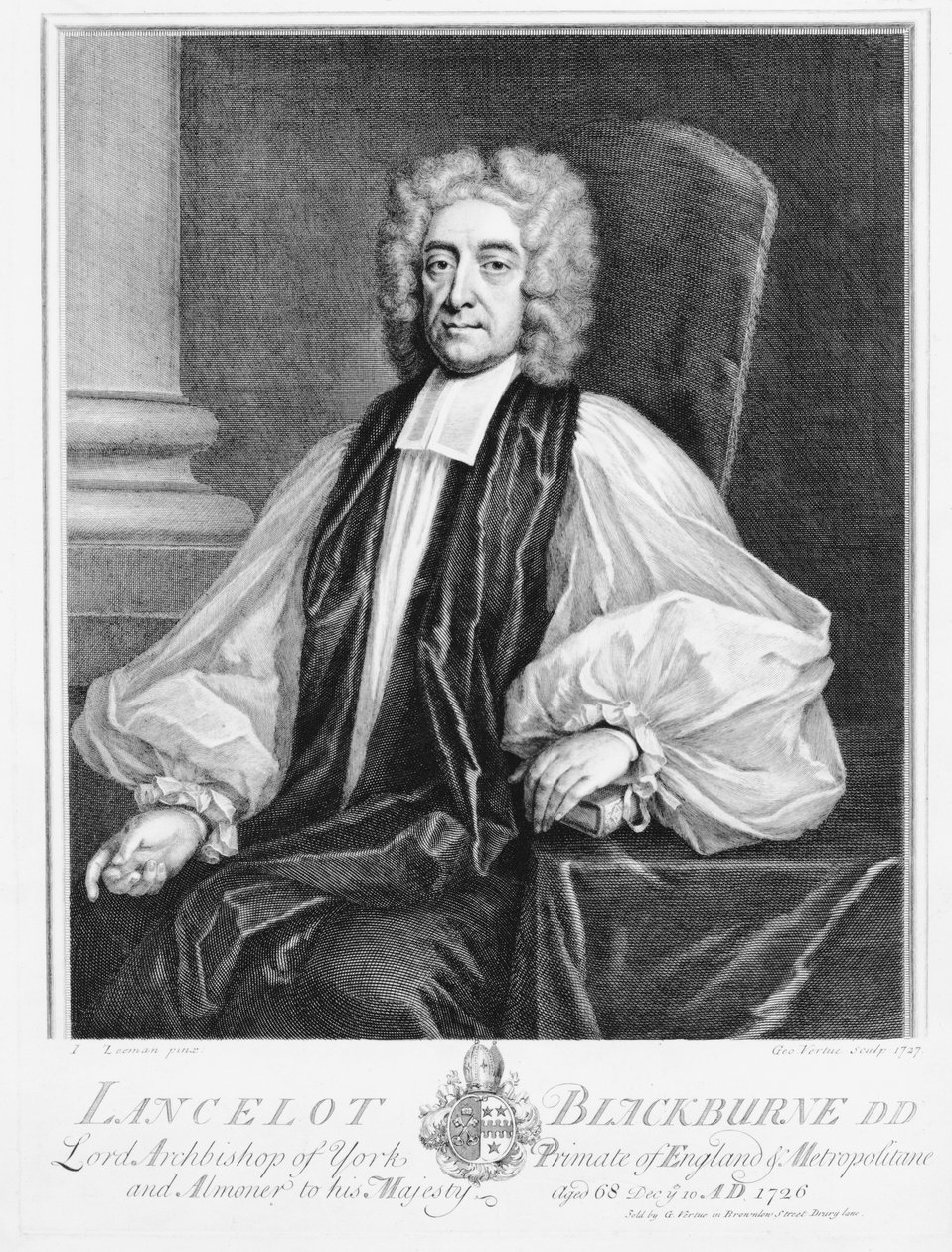 Lancelot Blackburne (1658-1743), York Başpiskoposu by Isaac Seeman
