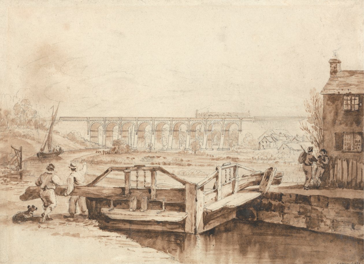 Sankey Kanalı Üzerindeki Viyadük by Isaac Shaw