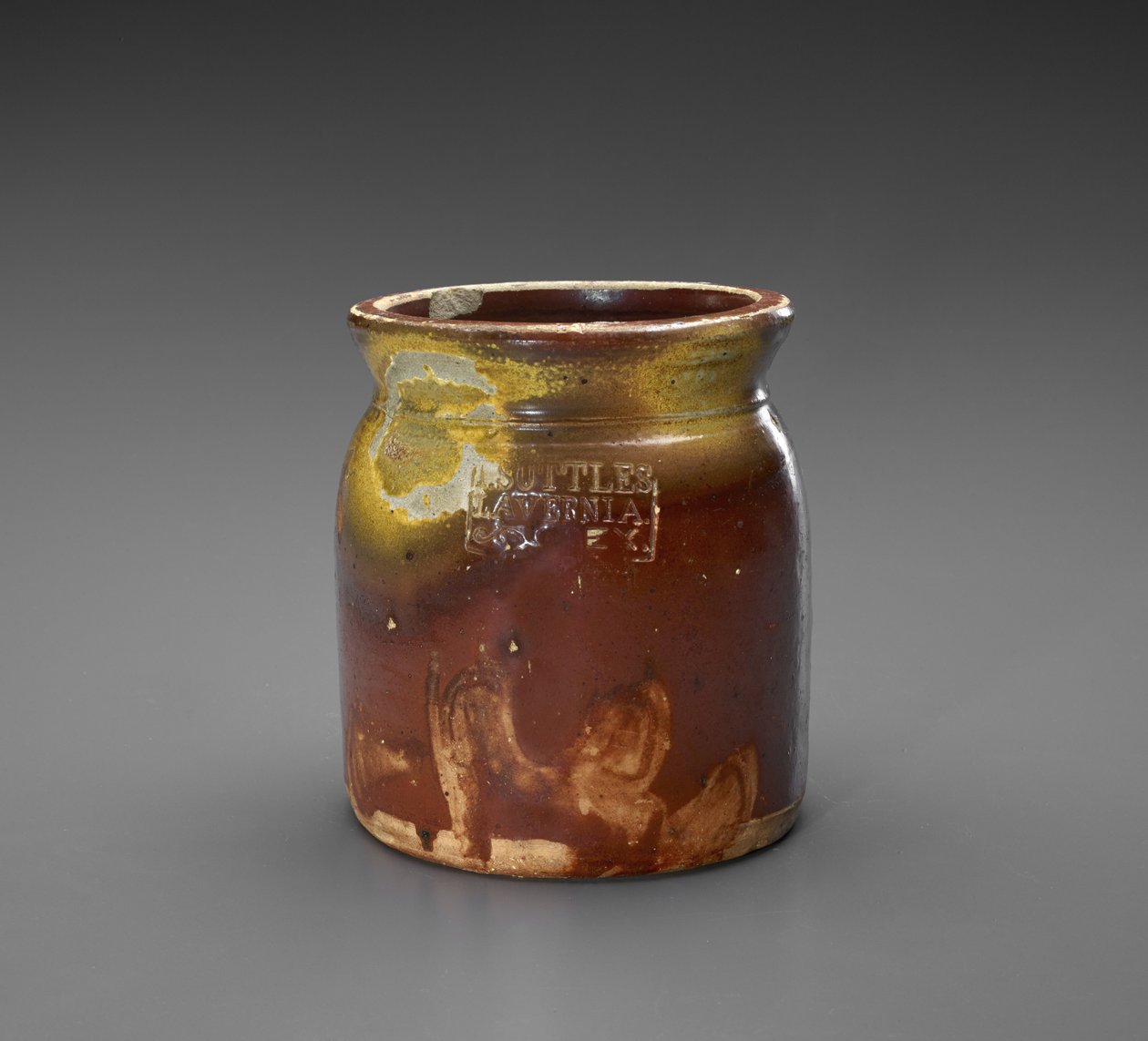 Kavanoz, c. 1873-1882 (slip-sırlı çömlek) by Isaac Suttles Pottery