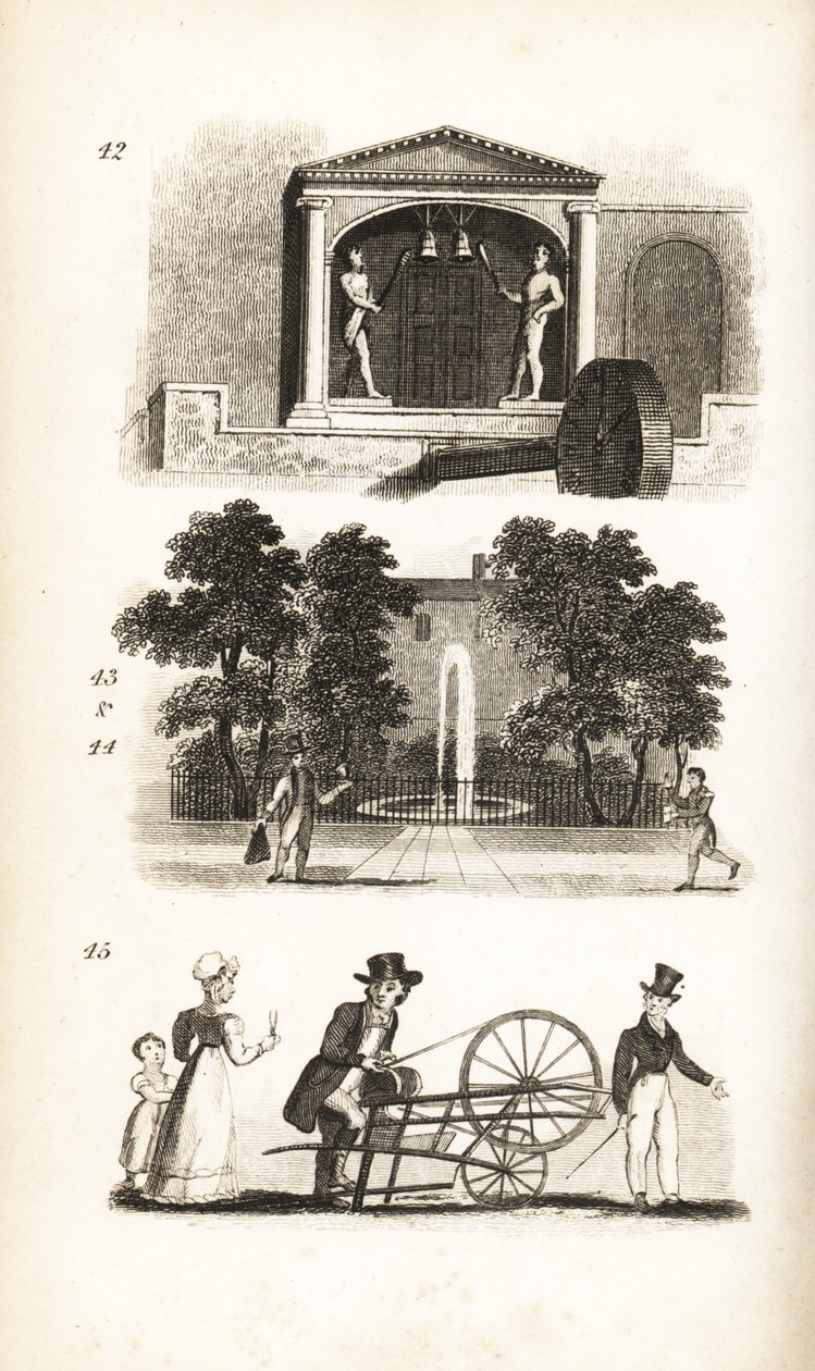 St Dunstan Kilisesi, Postacı, Mektup Taşıyıcı ve Bıçak Öğütücü by Isaac Taylor