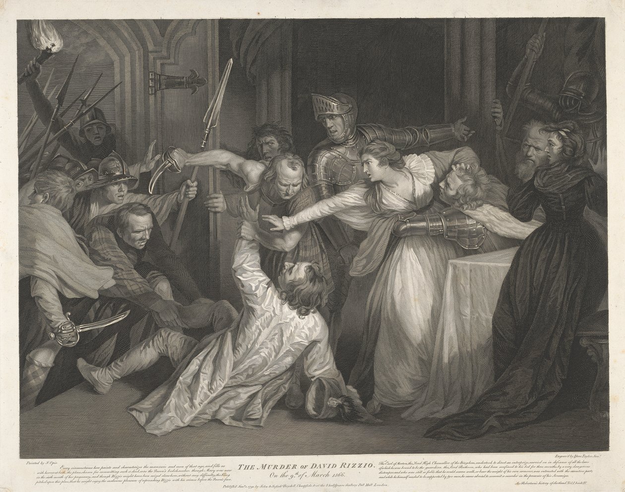 David Rizzio'nun 9 Mart 1566'da Öldürülmesi by Isaac Taylor
