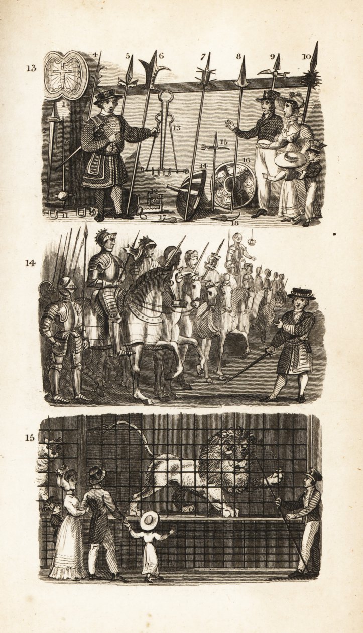 Londra Kulesi: Cephanelik, At Cephaneliği ve Kuledeki Vahşi Canavarlar by Isaac Taylor