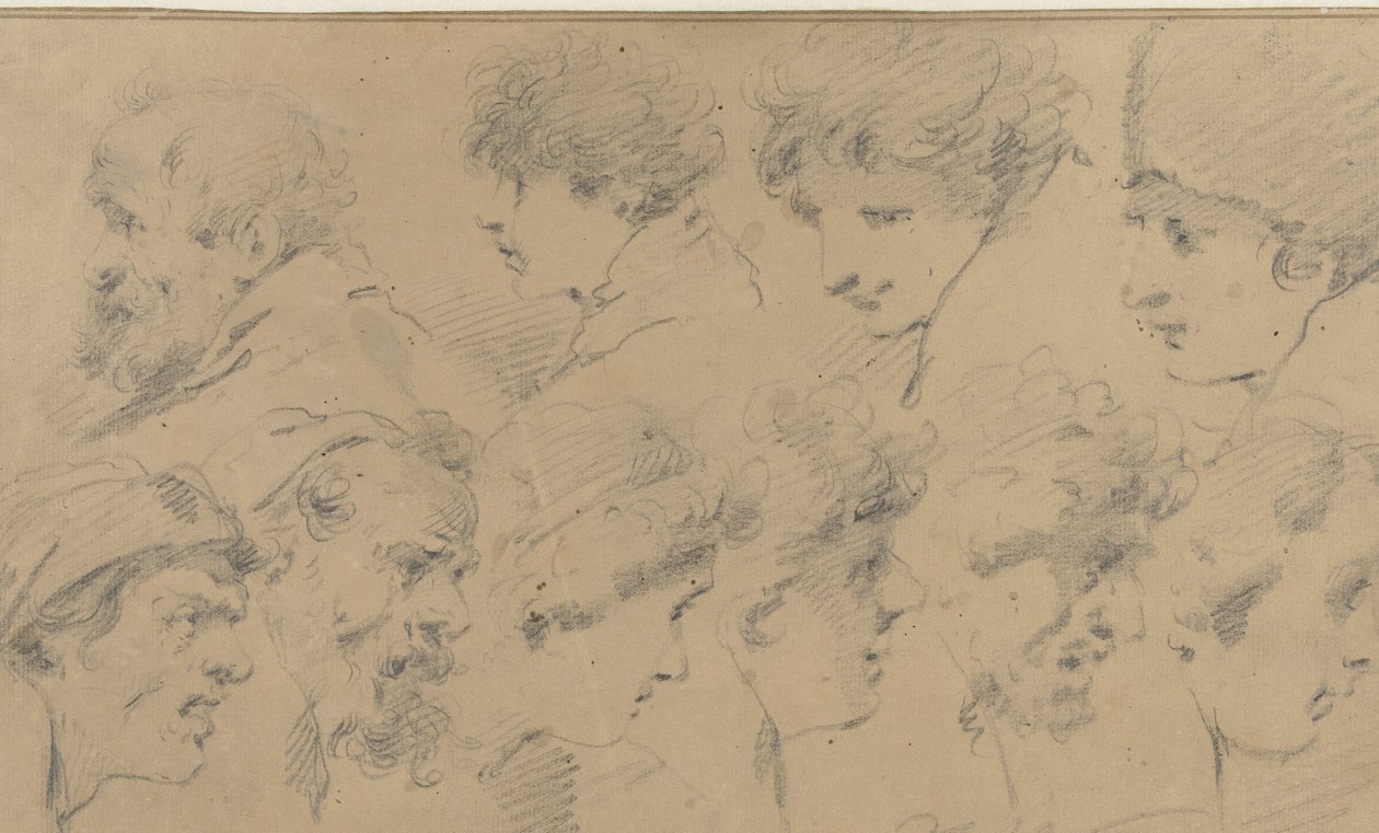On başlı çalışma sayfası by Isaac Walraven (possibly)