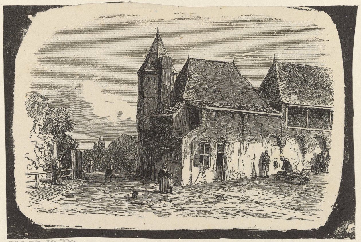 Amersfoort'taki Koppelpoort'un görünümü by Isaac Weissenbruch