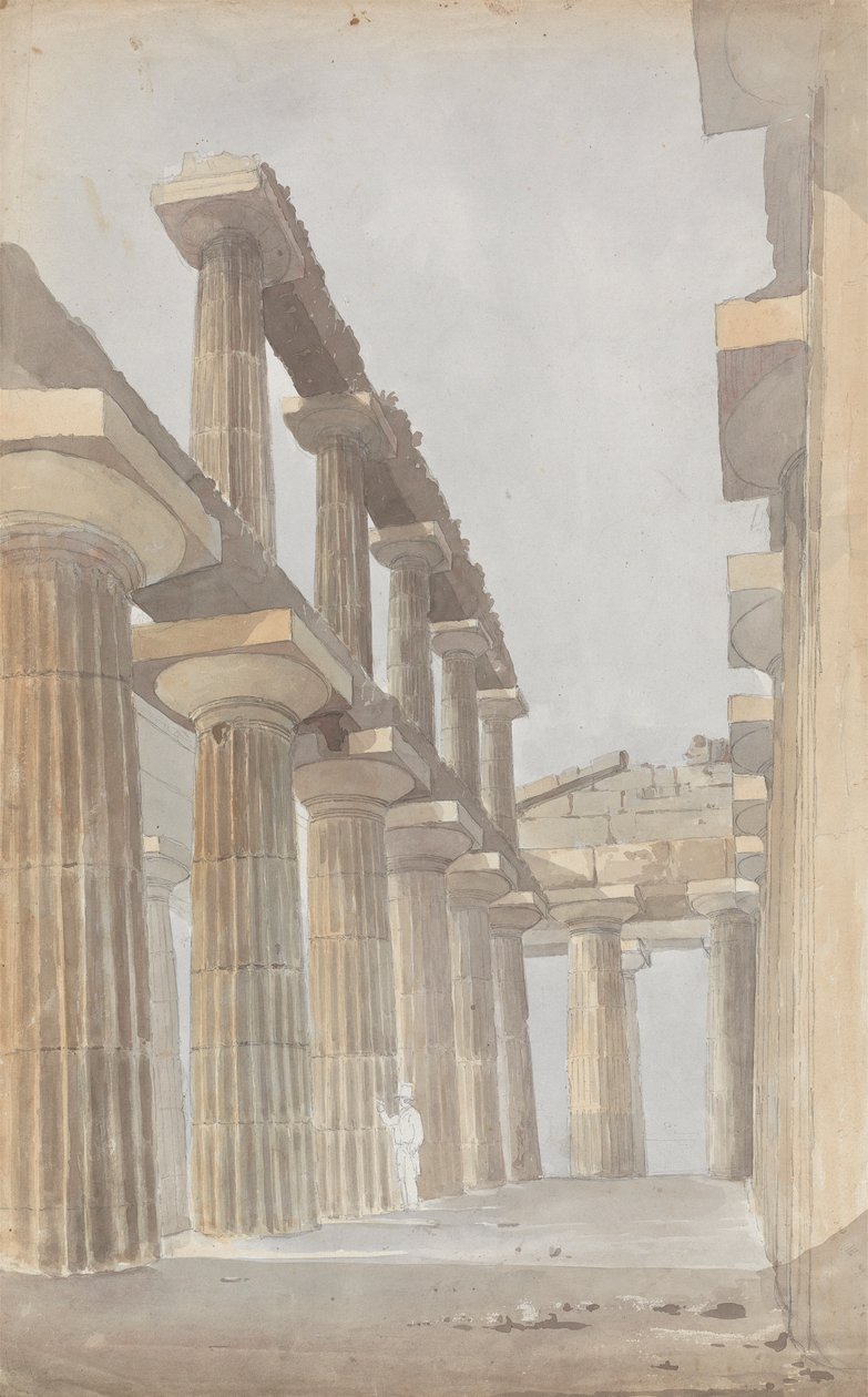 Paestum'daki Büyük Tapınağın içi by Isaac Weld
