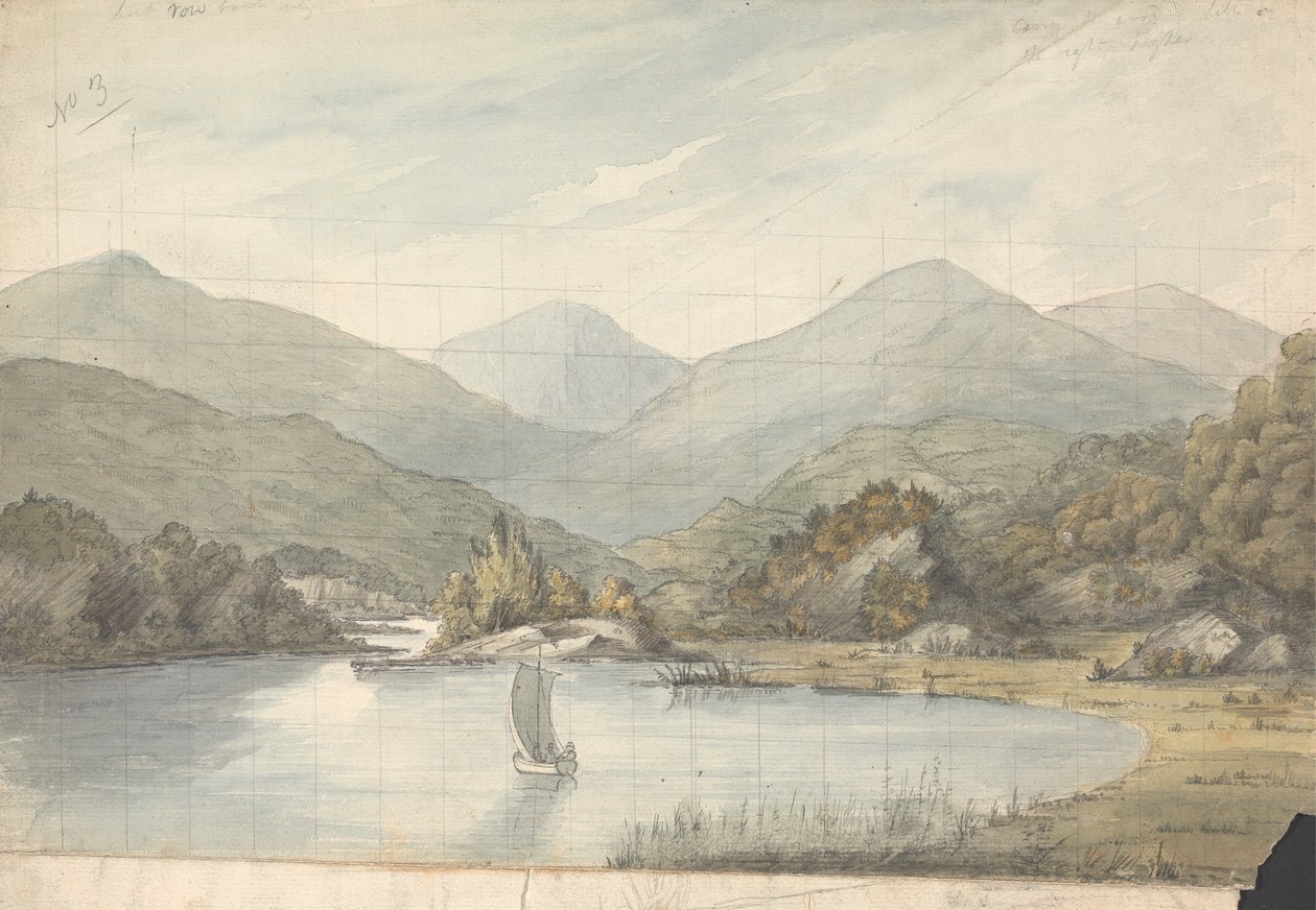 Göller Arasındaki Nehirde Görüntüle by Isaac Weld