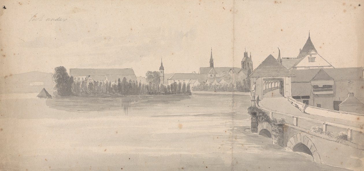 Göl kenarında köy by Isaac Weld