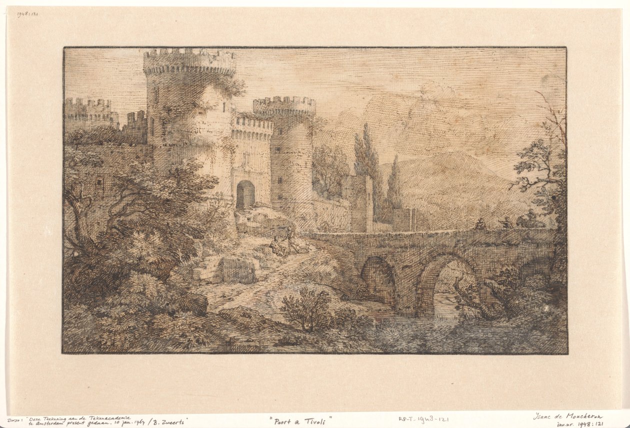 Poort ve Tivoli by Isaac de Moucheron