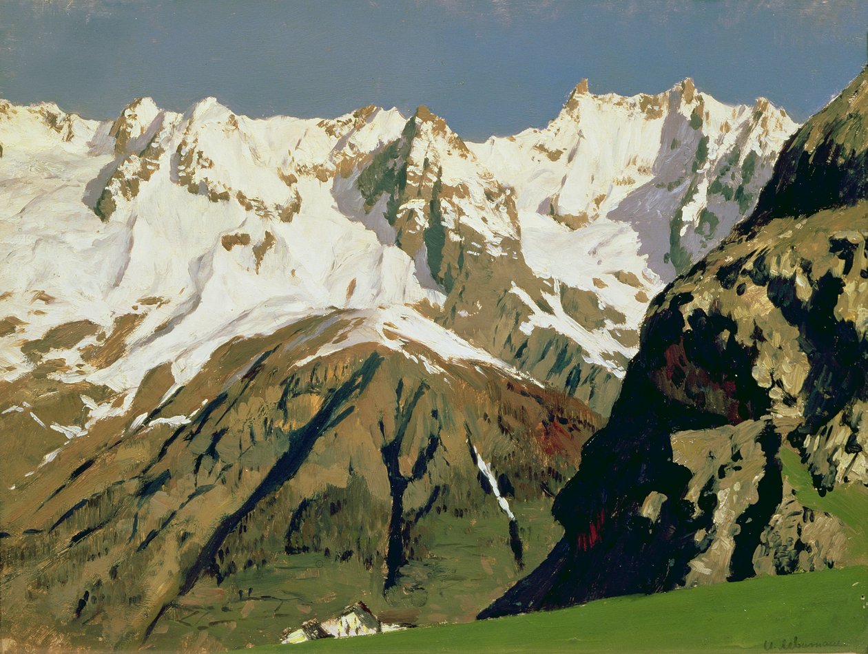 Mont Blanc Dağları, 1897 by Isaak Ilyich Levitan