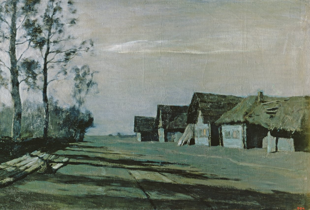 Ay Işığında Köy, 1897 by Isaak Ilyich Levitan
