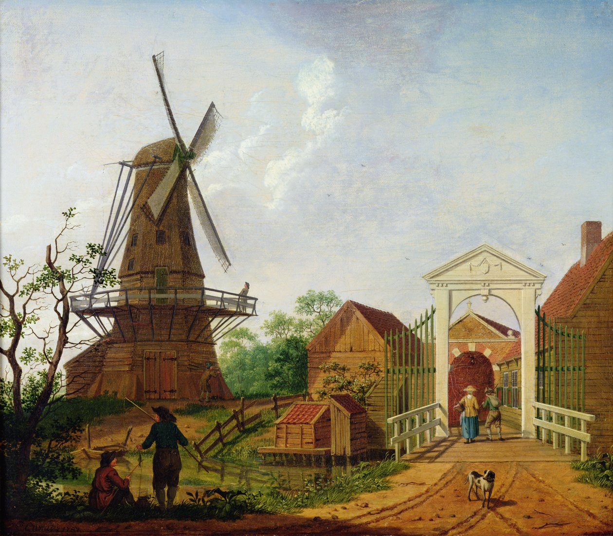Yel Değirmeni, 1787 by Isaac Ouwater