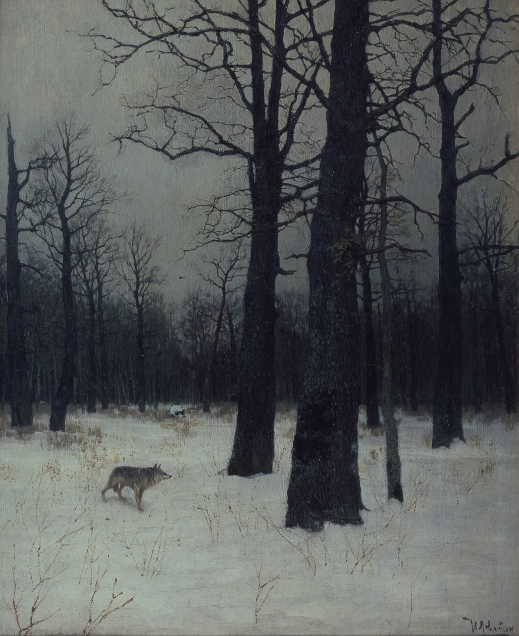 Kışın orman, 1885 by Isaak Ilyich Levitan