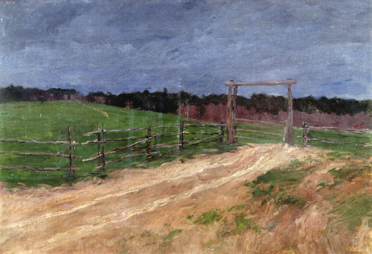 Yaz akşamı by Isaak Ilyich Levitan