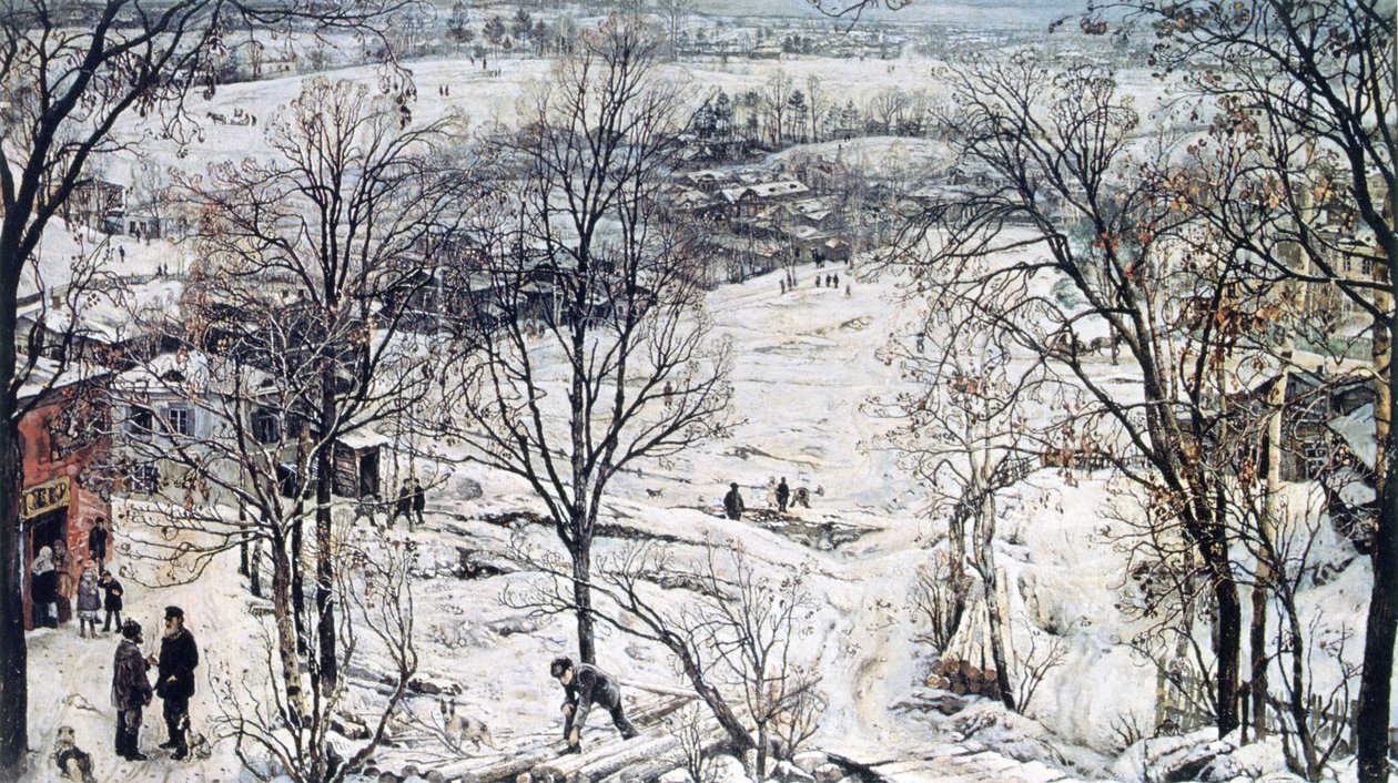 Kışın Kırsal by Isaak Israilevich Brodsky
