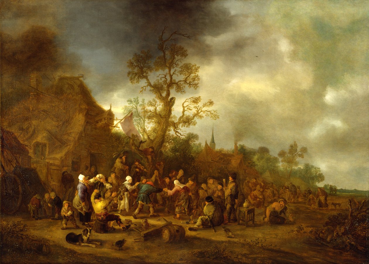 Bir Hanın Dışında Köylüler, 1642 by Isack van Ostade