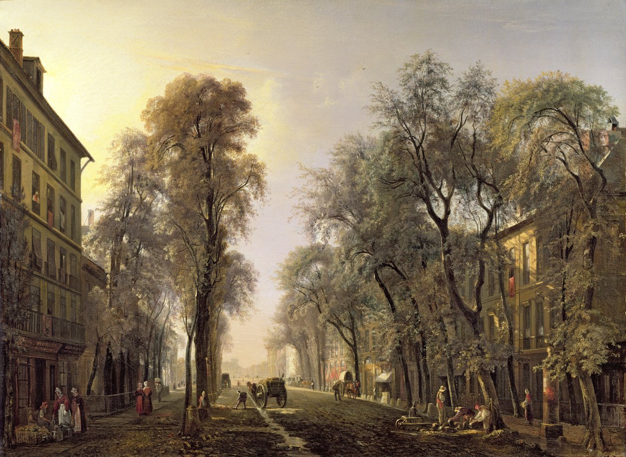 1834 yılında Boulevard Poissonniere by Isidore Dagnan
