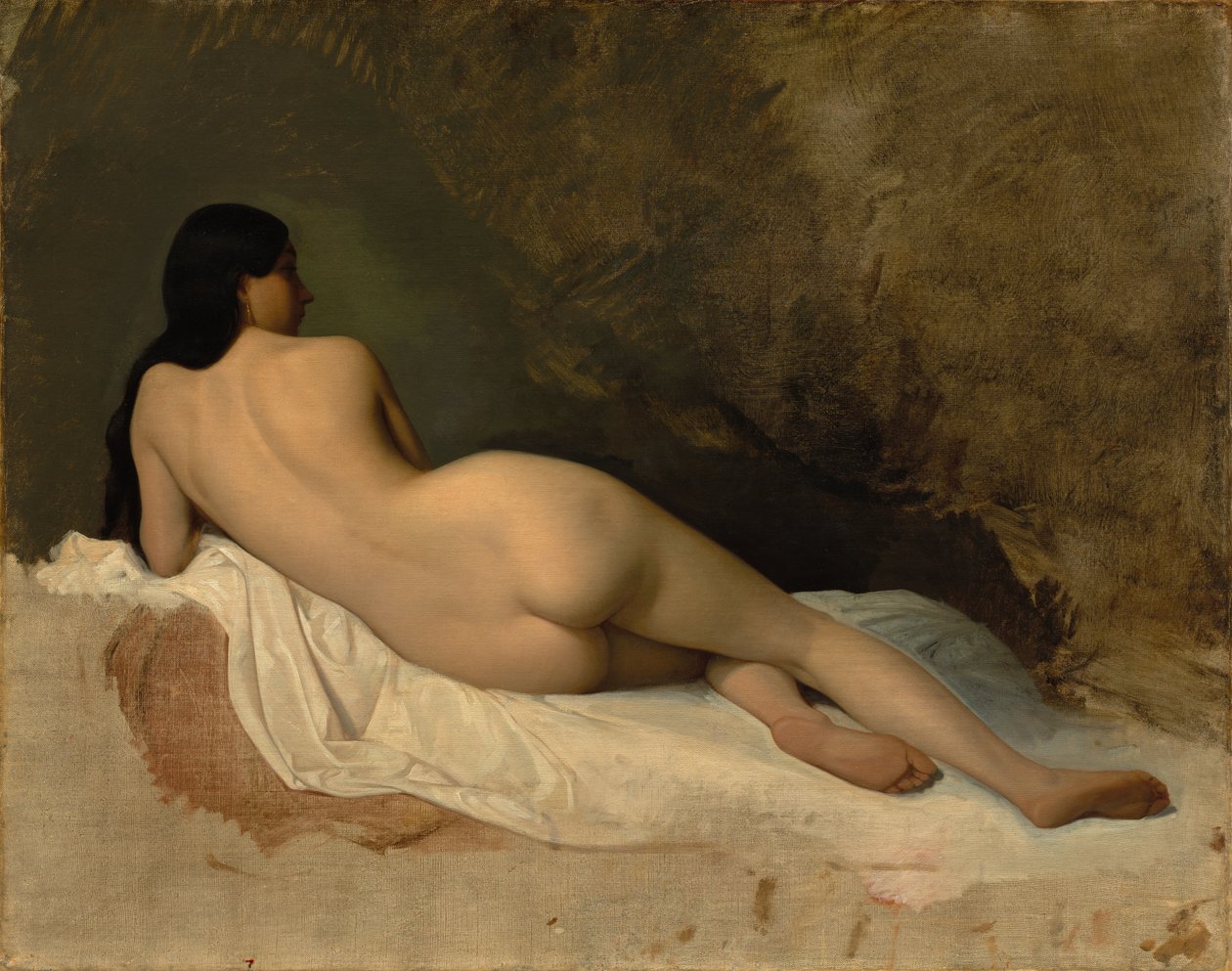 Yatan Çıplak Çalışması, c. 1841. by Isidore Pils