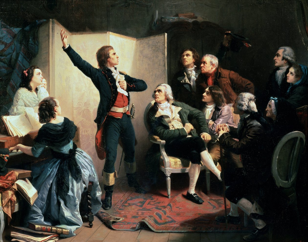 Şair ve besteci Claude Joseph Rouget de Lisle Marseillaise