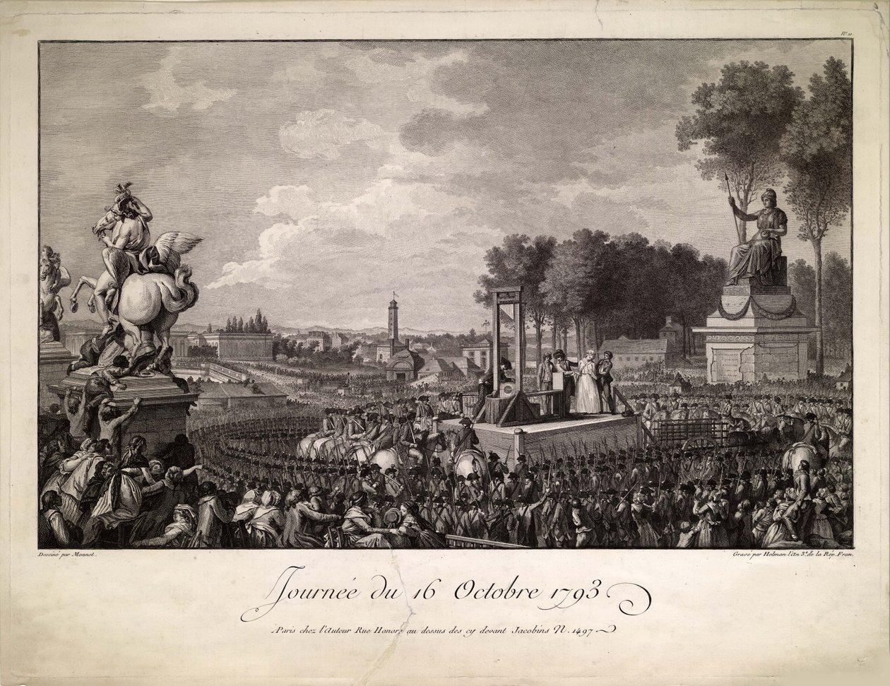 16 Ekim 1793 Günü Marie Antoinette
